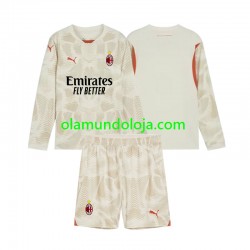 Camisola AC Milan Guarda-redes Criança Equipamento Terceiro 2024-2025 Manga Comprida